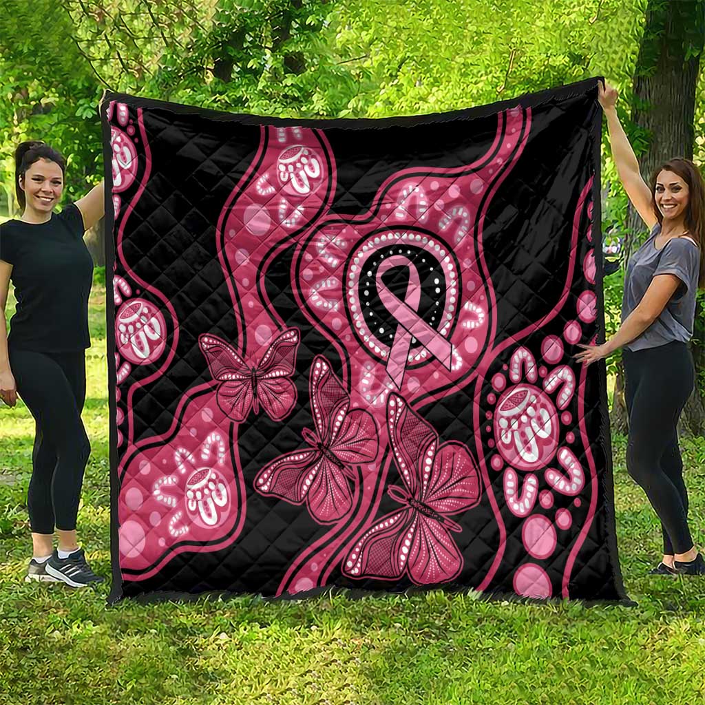 Australia Indigenous Quilt Breast Cancer Black Aboriginal Butterfly