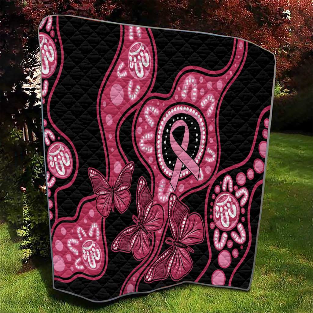 Australia Indigenous Quilt Breast Cancer Black Aboriginal Butterfly