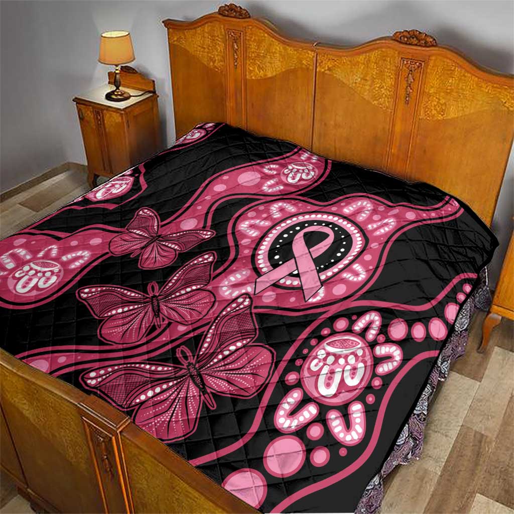 Australia Indigenous Quilt Breast Cancer Black Aboriginal Butterfly