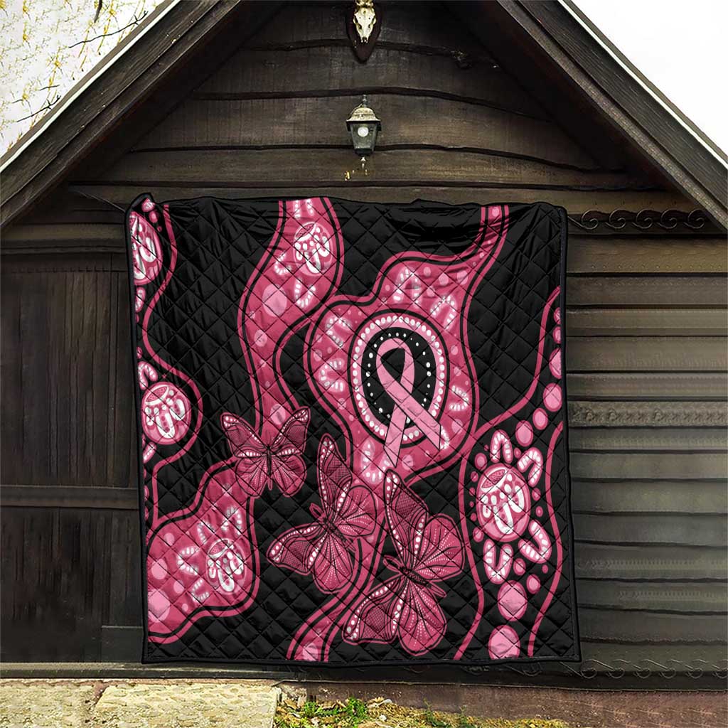 Australia Indigenous Quilt Breast Cancer Black Aboriginal Butterfly