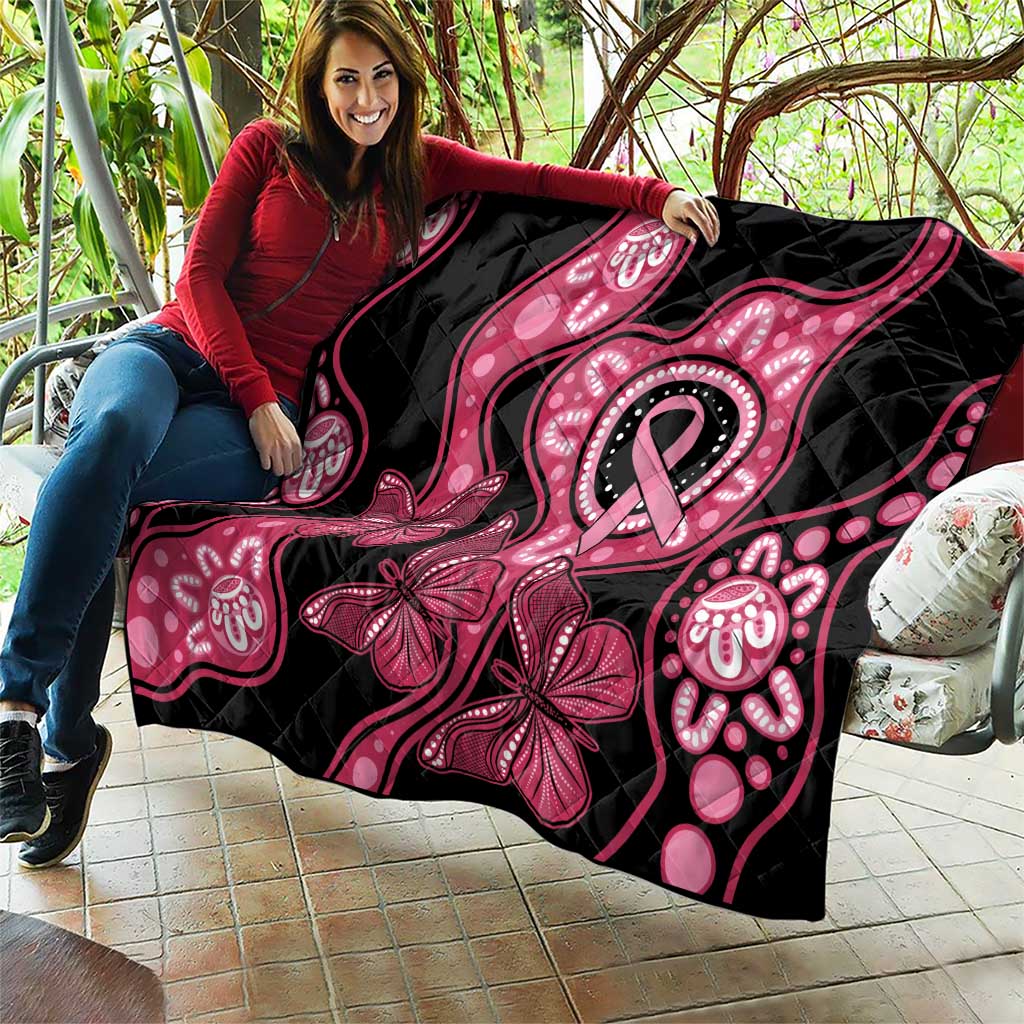 Australia Indigenous Quilt Breast Cancer Black Aboriginal Butterfly