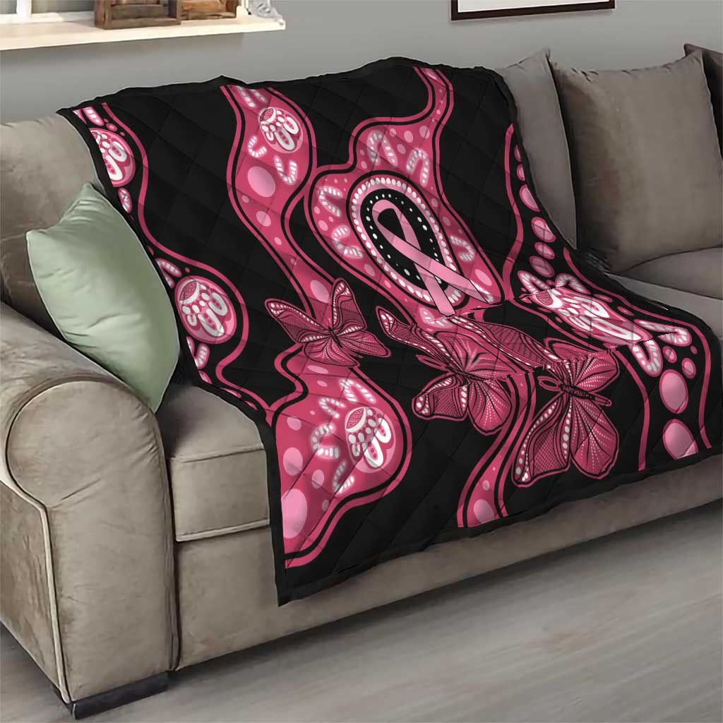 Australia Indigenous Quilt Breast Cancer Black Aboriginal Butterfly