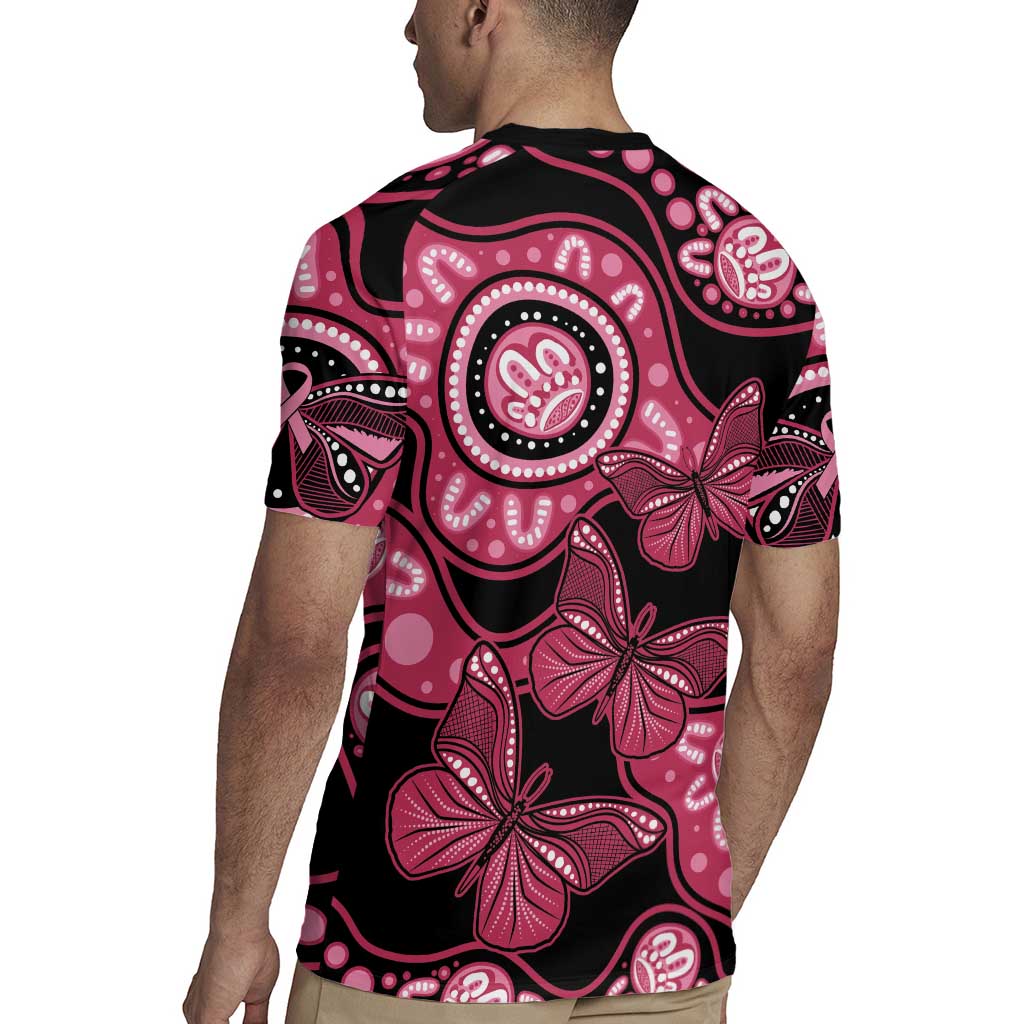 Australia Indigenous Rugby Jersey Breast Cancer Black Aboriginal Butterfly