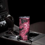 Australia Indigenous Skinny Tumbler Breast Cancer Black Aboriginal Butterfly