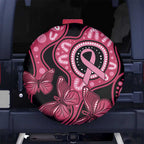 Australia Indigenous Spare Tire Cover Breast Cancer Black Aboriginal Butterfly
