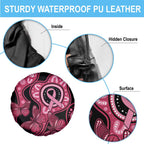 Australia Indigenous Spare Tire Cover Breast Cancer Black Aboriginal Butterfly