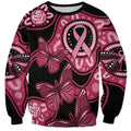Australia Indigenous Sweatshirt Breast Cancer Black Aboriginal Butterfly