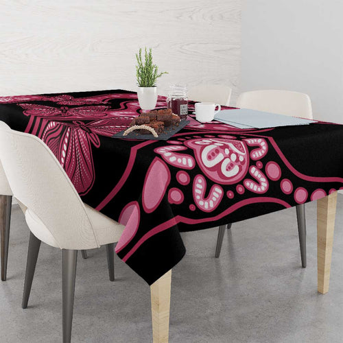Australia Indigenous Tablecloth Breast Cancer Black Aboriginal Butterfly