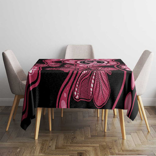 Australia Indigenous Tablecloth Breast Cancer Black Aboriginal Butterfly