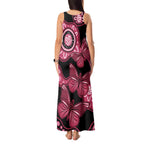 Australia Indigenous Tank Maxi Dress Breast Cancer Black Aboriginal Butterfly