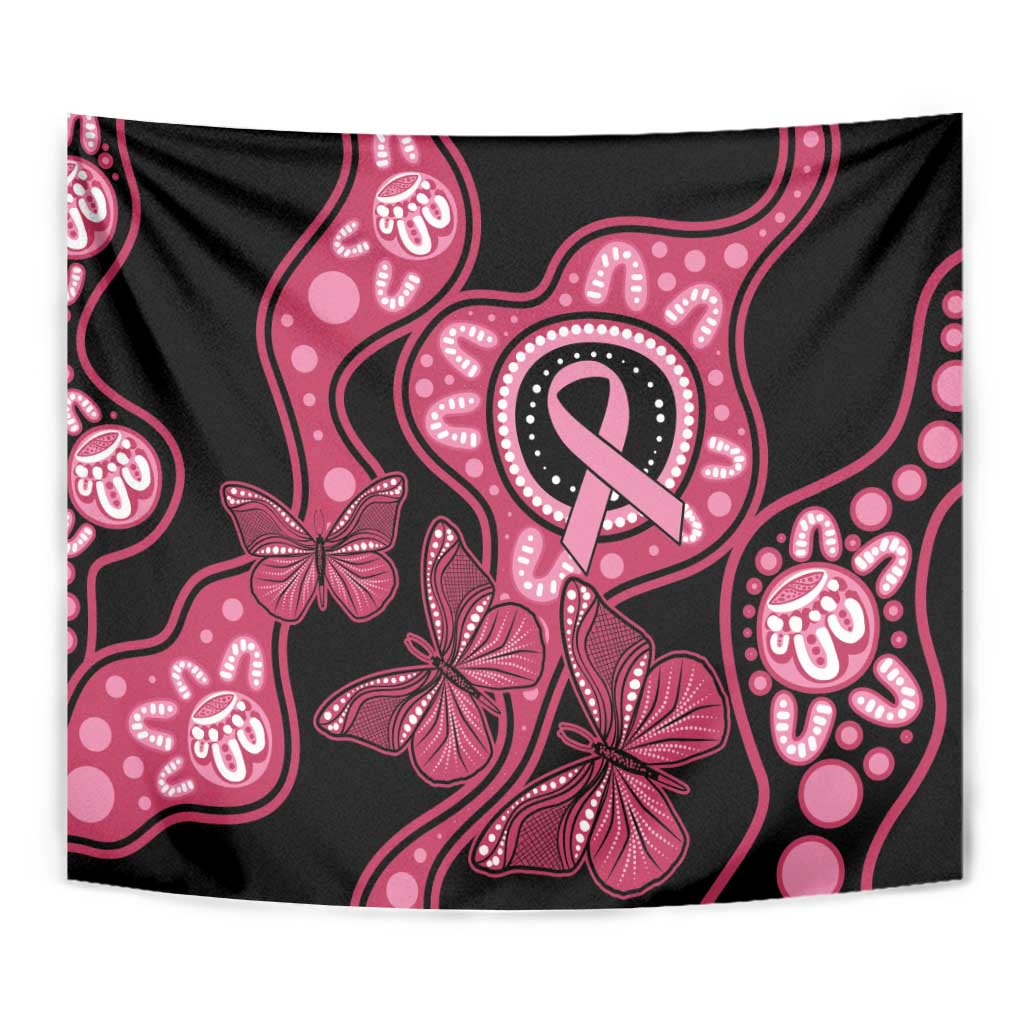 Australia Indigenous Tapestry Breast Cancer Black Aboriginal Butterfly