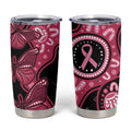 Australia Indigenous Tumbler Cup Breast Cancer Black Aboriginal Butterfly