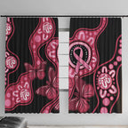 Australia Indigenous Window Curtain Breast Cancer Black Aboriginal Butterfly