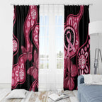 Australia Indigenous Window Curtain Breast Cancer Black Aboriginal Butterfly