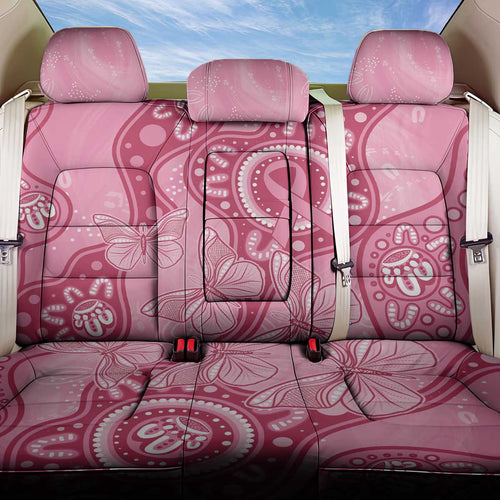 Australia Indigenous Back Car Seat Cover Breast Cancer Pink Aboriginal Butterfly