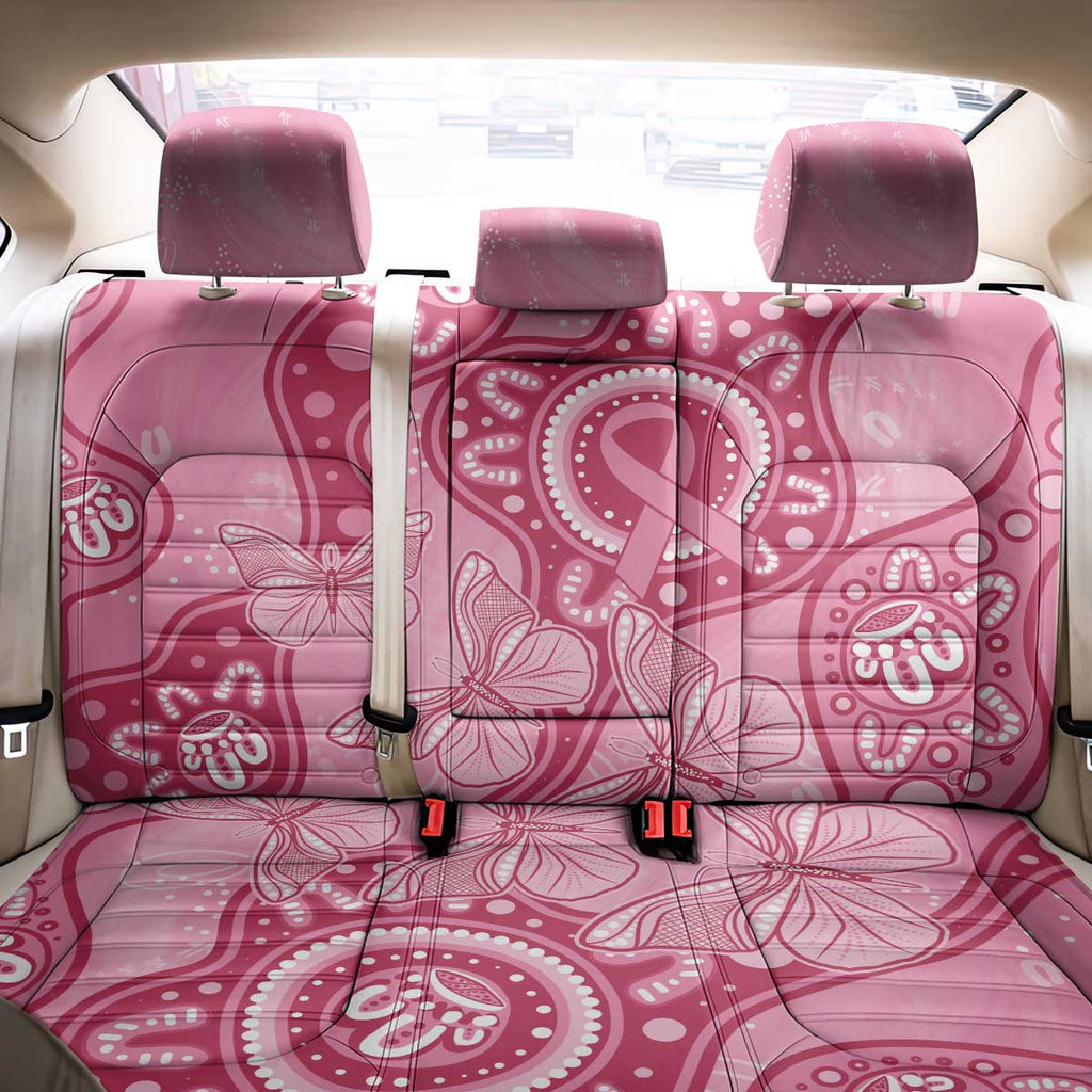Australia Indigenous Back Car Seat Cover Breast Cancer Pink Aboriginal Butterfly