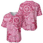 Australia Indigenous Baseball Jersey Breast Cancer Pink Aboriginal Butterfly