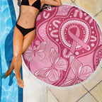 Australia Indigenous Beach Blanket Breast Cancer Pink Aboriginal Butterfly
