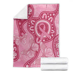Australia Indigenous Blanket Breast Cancer Pink Aboriginal Butterfly