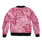 Australia Indigenous Bomber Jacket Breast Cancer Pink Aboriginal Butterfly