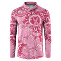 Australia Indigenous Button Sweatshirt Breast Cancer Pink Aboriginal Butterfly