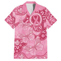 Australia Indigenous Family Matching Long Sleeve Bodycon Dress and Hawaiian Shirt Breast Cancer Pink Aboriginal Butterfly