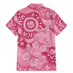 Australia Indigenous Family Matching Mermaid Dress and Hawaiian Shirt Breast Cancer Pink Aboriginal Butterfly