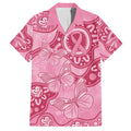 Australia Indigenous Family Matching Puletasi and Hawaiian Shirt Breast Cancer Pink Aboriginal Butterfly