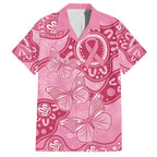 Australia Indigenous Family Matching Summer Maxi Dress and Hawaiian Shirt Breast Cancer Pink Aboriginal Butterfly