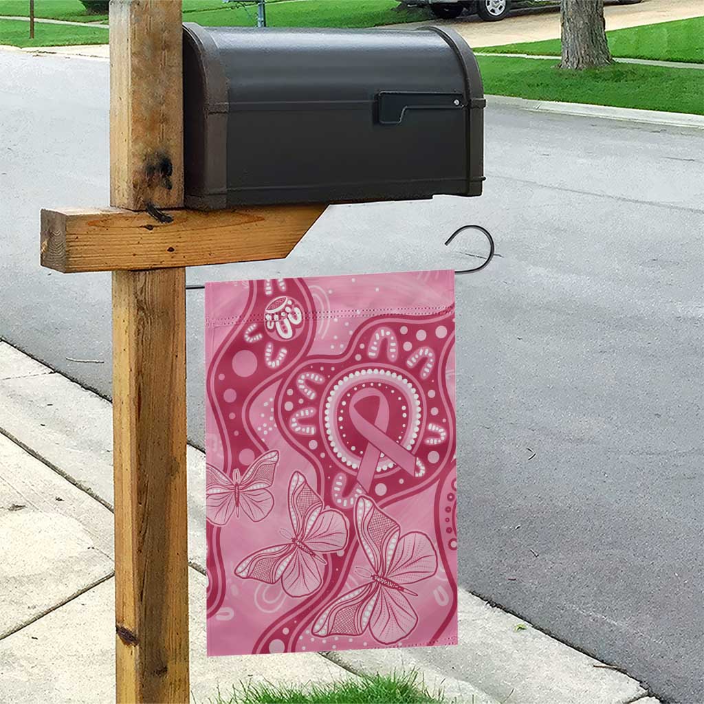 Australia Indigenous Garden Flag Breast Cancer Pink Aboriginal Butterfly