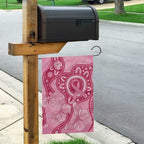 Australia Indigenous Garden Flag Breast Cancer Pink Aboriginal Butterfly