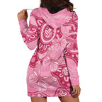 Australia Indigenous Hoodie Dress Breast Cancer Pink Aboriginal Butterfly