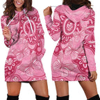 Australia Indigenous Hoodie Dress Breast Cancer Pink Aboriginal Butterfly