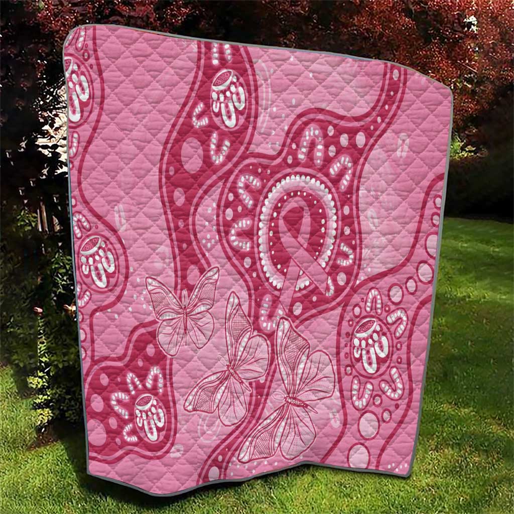 Australia Indigenous Quilt Breast Cancer Pink Aboriginal Butterfly