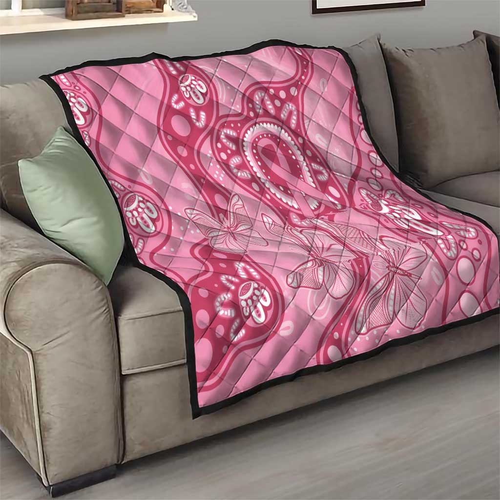 Australia Indigenous Quilt Breast Cancer Pink Aboriginal Butterfly