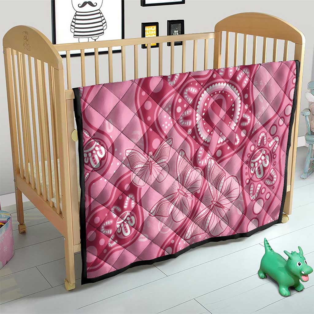 Australia Indigenous Quilt Breast Cancer Pink Aboriginal Butterfly