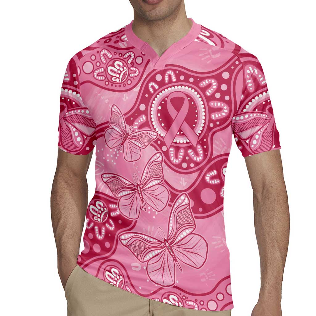 Australia Indigenous Rugby Jersey Breast Cancer Pink Aboriginal Butterfly