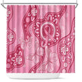 Australia Indigenous Shower Curtain Breast Cancer Pink Aboriginal Butterfly