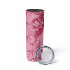 Australia Indigenous Skinny Tumbler Breast Cancer Pink Aboriginal Butterfly