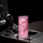 Australia Indigenous Skinny Tumbler Breast Cancer Pink Aboriginal Butterfly
