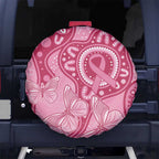 Australia Indigenous Spare Tire Cover Breast Cancer Pink Aboriginal Butterfly