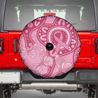 Australia Indigenous Spare Tire Cover Breast Cancer Pink Aboriginal Butterfly