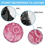 Australia Indigenous Spare Tire Cover Breast Cancer Pink Aboriginal Butterfly