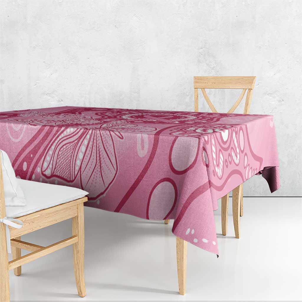 Australia Indigenous Tablecloth Breast Cancer Pink Aboriginal Butterfly