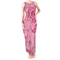 Australia Indigenous Tank Maxi Dress Breast Cancer Pink Aboriginal Butterfly