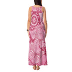 Australia Indigenous Tank Maxi Dress Breast Cancer Pink Aboriginal Butterfly