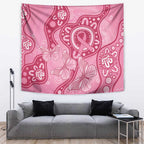 Australia Indigenous Tapestry Breast Cancer Pink Aboriginal Butterfly