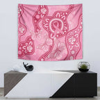 Australia Indigenous Tapestry Breast Cancer Pink Aboriginal Butterfly
