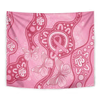 Australia Indigenous Tapestry Breast Cancer Pink Aboriginal Butterfly