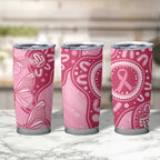 Australia Indigenous Tumbler Cup Breast Cancer Pink Aboriginal Butterfly
